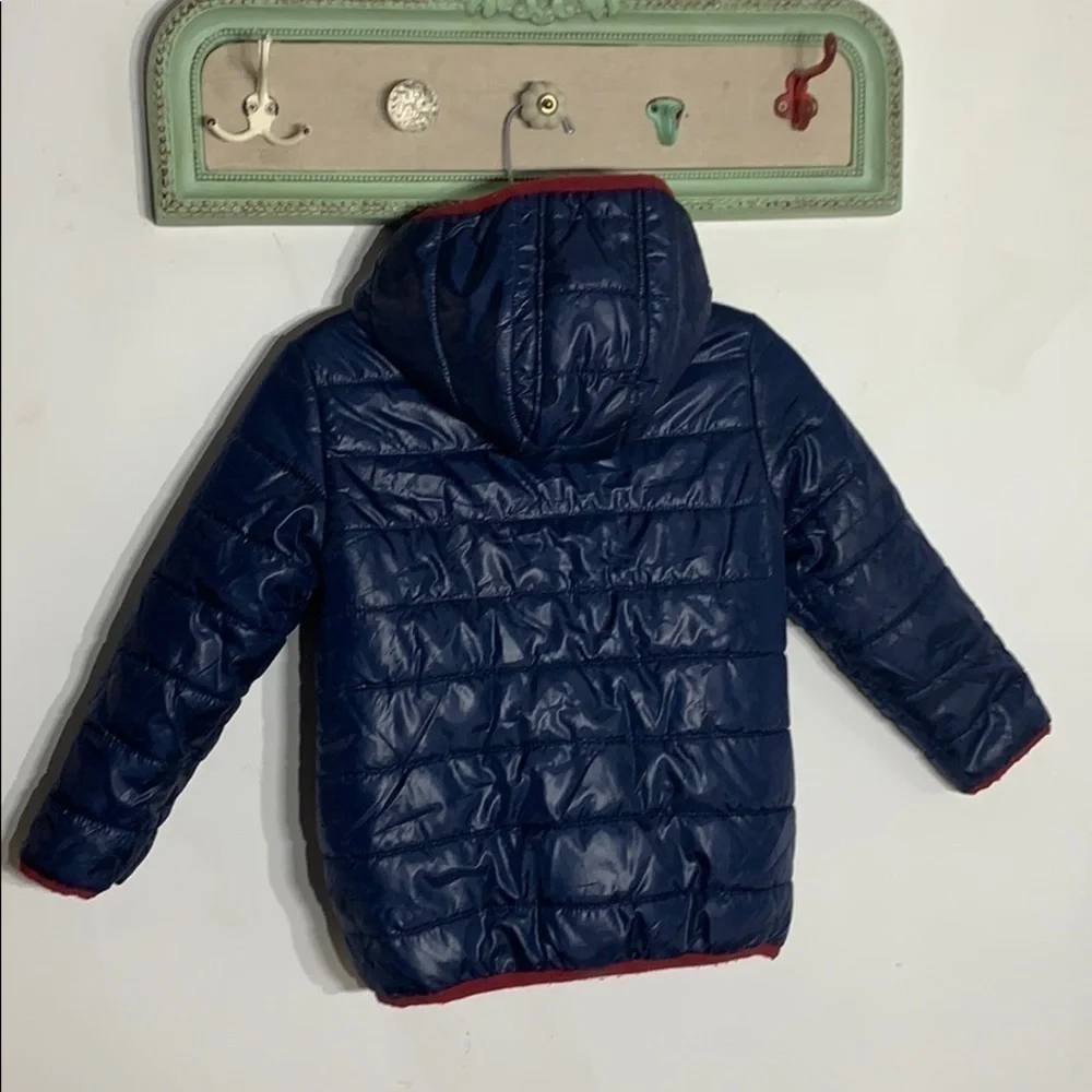 Gymboree Midnight Navy Hooded Puffer Jacket Kids Small